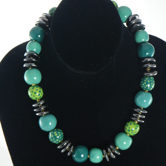 Kazuri Jewelry - KAZURI Khadija 'Apple' 18 in Hand-Made Necklace